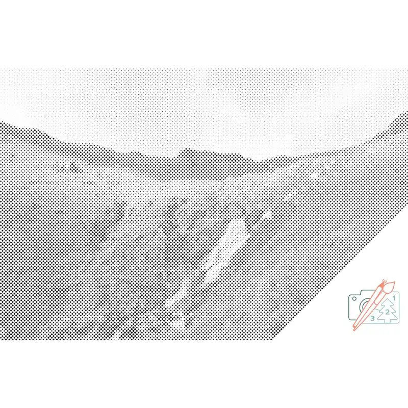 Punktmalerei – Cumbria Lake District, Großbritannien 2 Preiswert