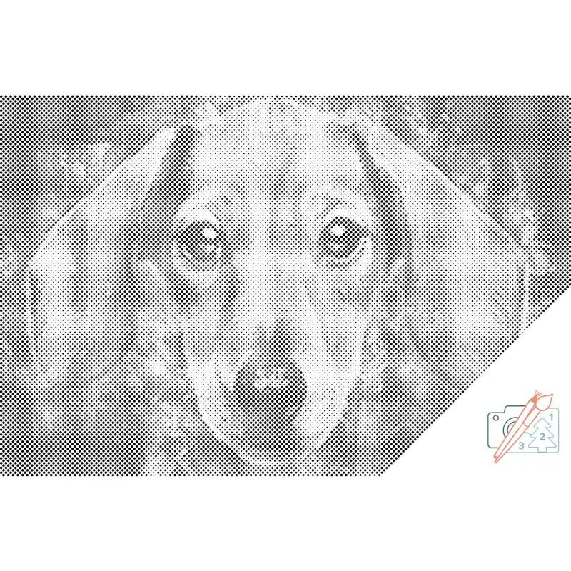 Punktmalerei – Dackelkopf Saisonangebot