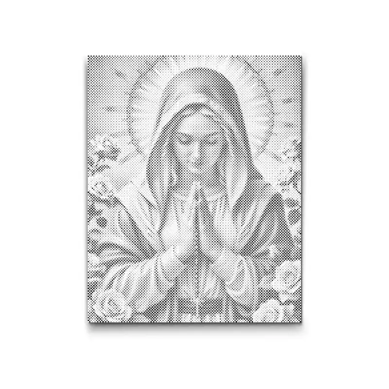 Begrenztes Angebot Punktmalerei – Die betende Maria