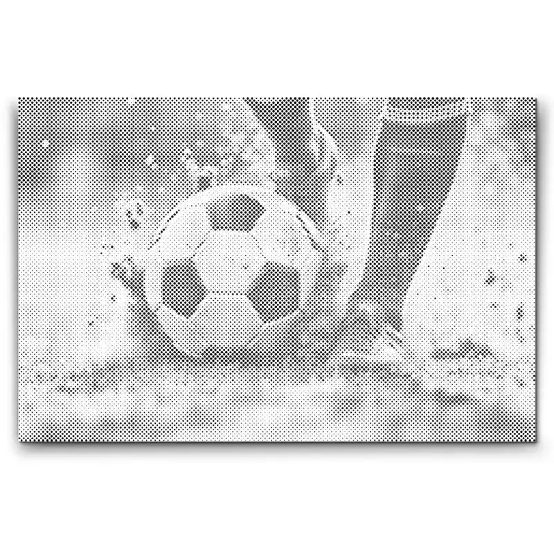 Online Kaufen Punktmalerei – Detail eines Fußballes