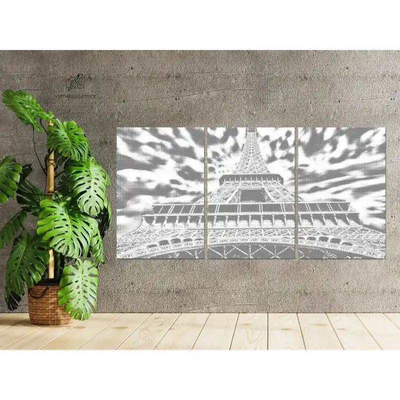 Punktmalerei – Der Eiffelturm (3er-Set) Preiswert