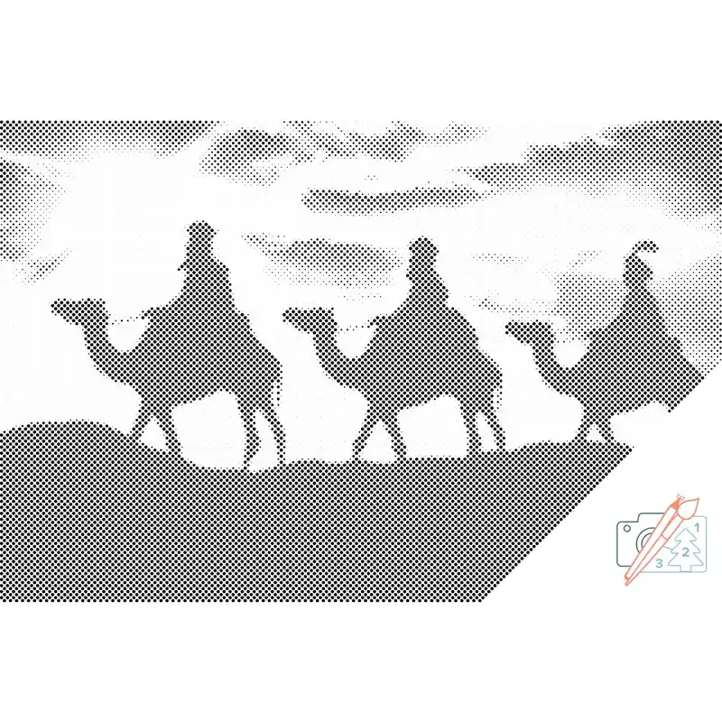 Punktmalerei – Drei Könige Kostenfreie Lieferung