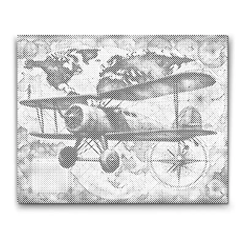 Punktmalerei – Doppeldecker Preis Gesenkt