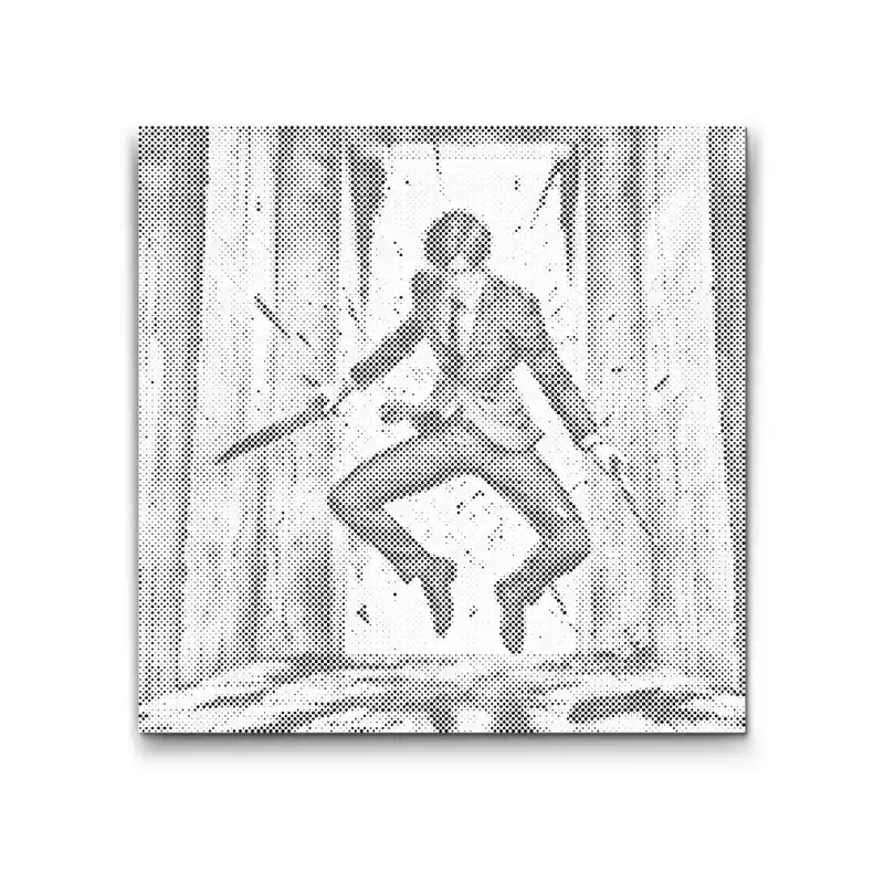 Punktmalerei – Dunkler Mörder Letzte Chance