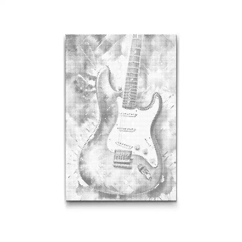 Punktmalerei – E-Gitarre 2 Hochwertig