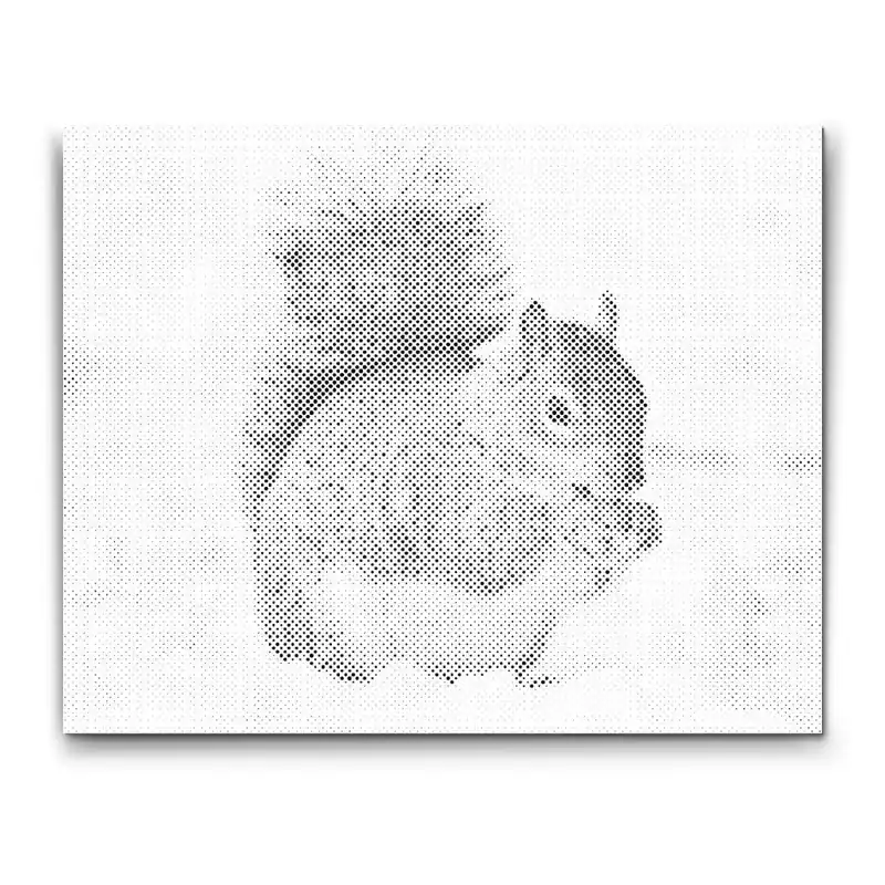 Punktmalerei – Eichhörnchen mit einer Nuss Preiswert