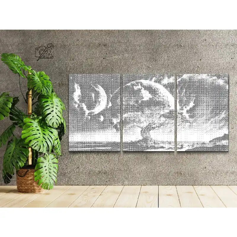 Im Trend Punktmalerei – Ein Baum und das All (3er-Set)