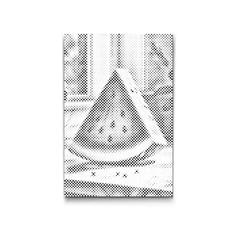 Must-Have Punktmalerei – Ein Stück Melone