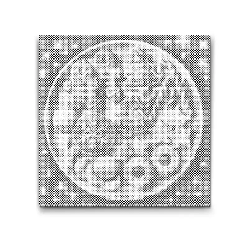 Abverkauf Punktmalerei – Ein Teller voller Plätzchen