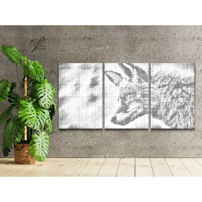 Punktmalerei – Ein wilder Fuchs (3er-Set) Handgefertigt