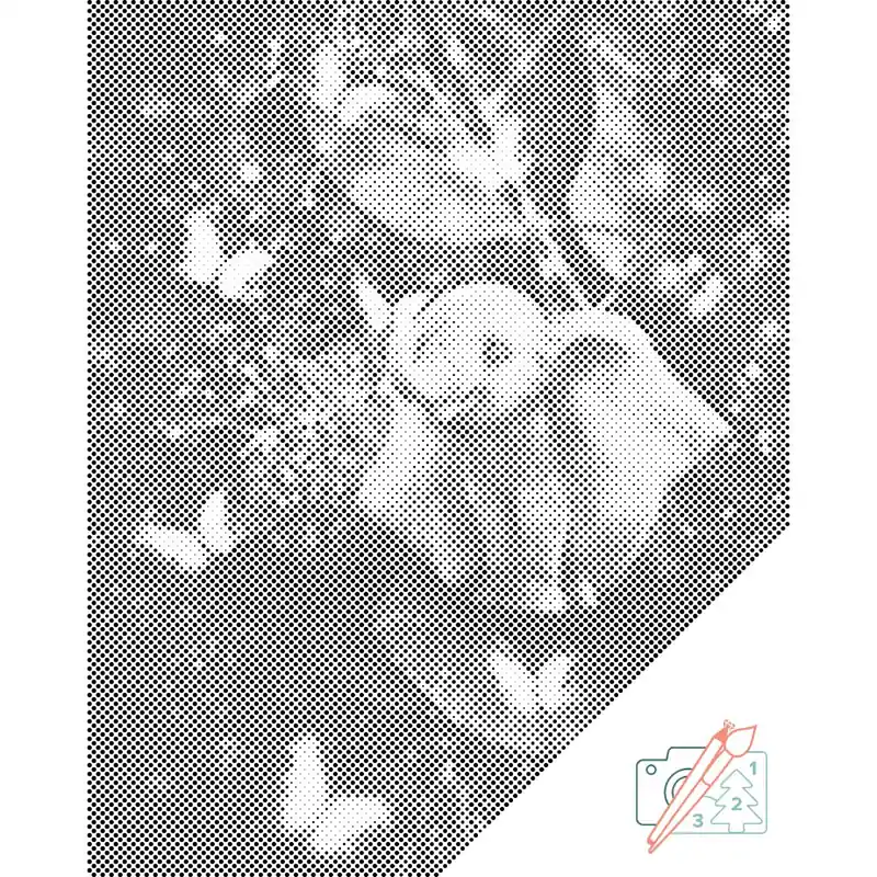 Highlight Punktmalerei – Elefant im Reich der Schmetterlinge