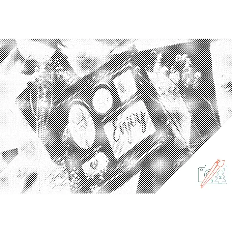 Punktmalerei – Enjoy and love Hochwertig