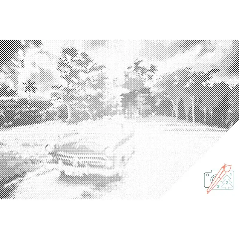 Kostenloser Rückversand Punktmalerei – Fahrt im Cabrio