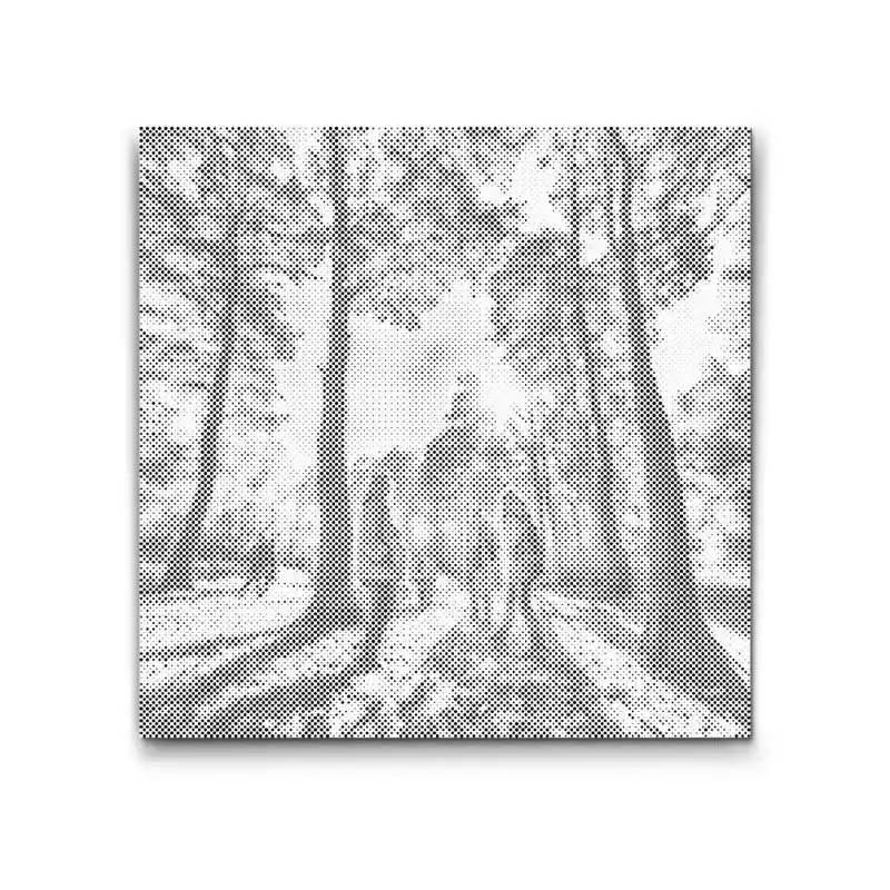 Punktmalerei – Familie im Wald Im Trend