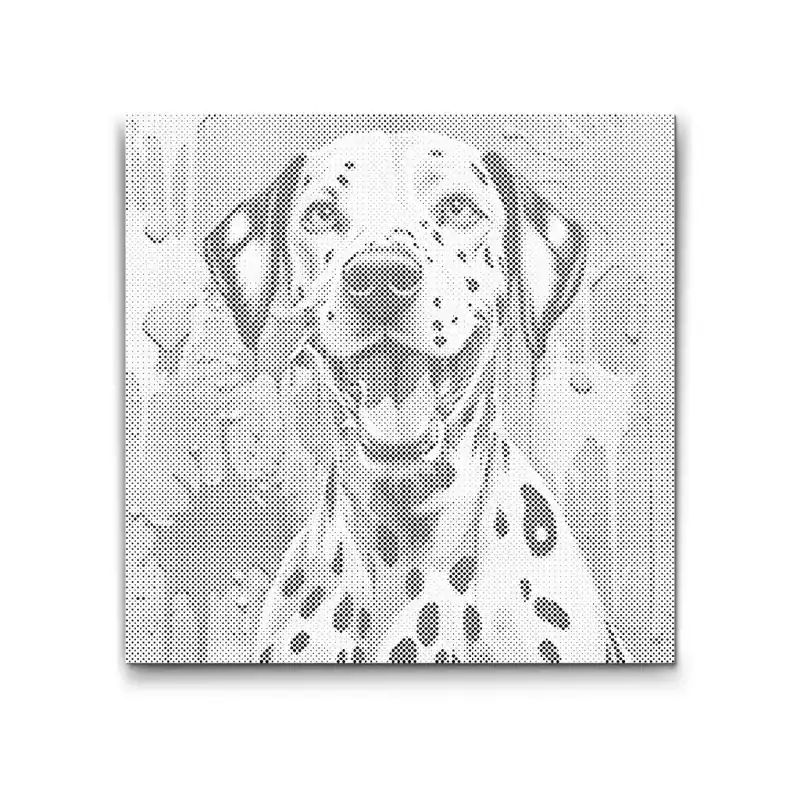 Punktmalerei – Farbiger Dalmatiner Hochwertig