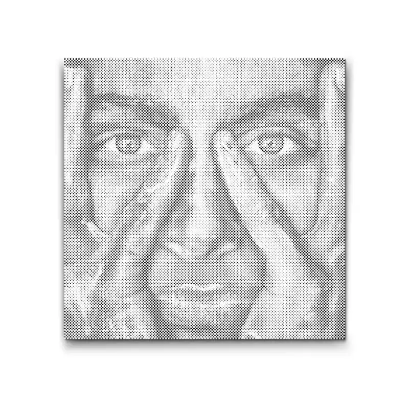 Markenware Punktmalerei – Farbiges Gesicht