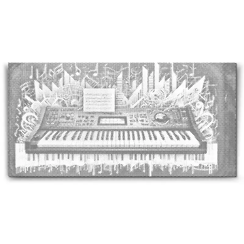 Punktmalerei – Farbiges Keyboard Echt