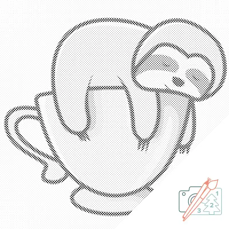 Punktmalerei – Faultier Sonderangebot