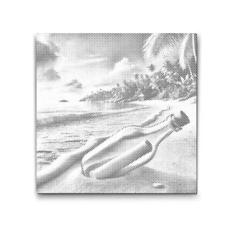 Punktmalerei – Flaschenpost Billig