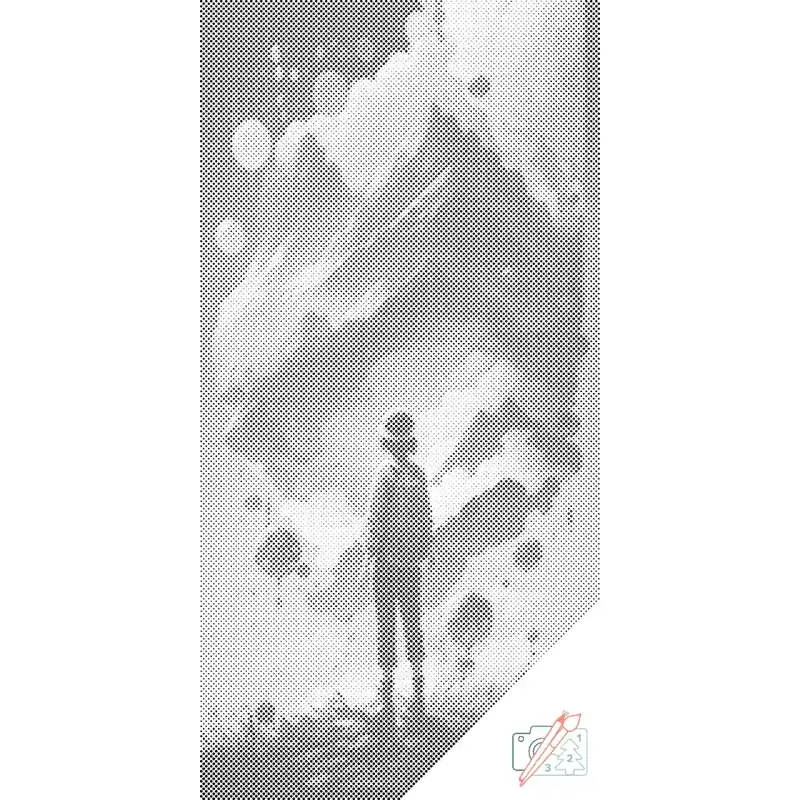 Sonderaktion Punktmalerei – Fliegende Insel