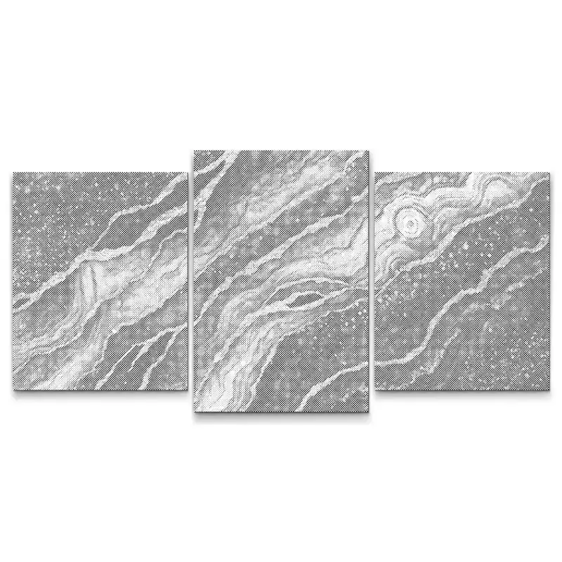 Punktmalerei – Flüssiger Marmor (Set aus 3 Leinwänden) Heute Kaufen