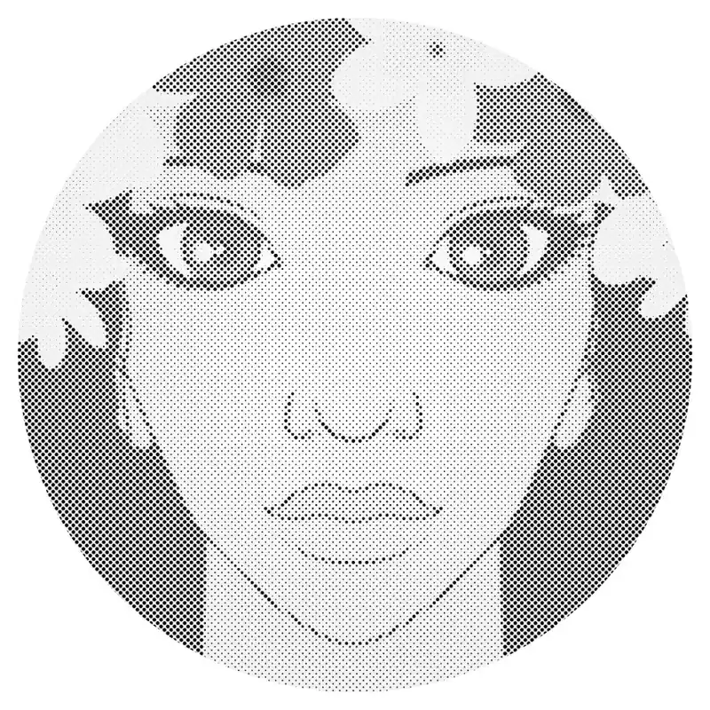 Punktmalerei – Frau mit Blumenkrone Schnäppchen