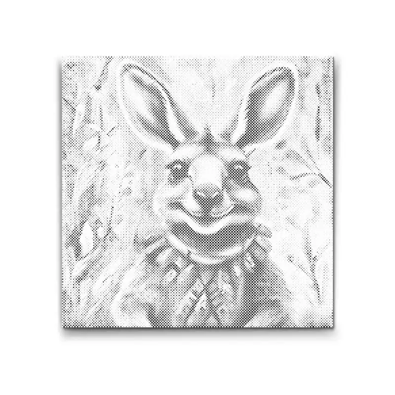 Geld-Zurück-Garantie Punktmalerei – Fröhliches Känguru