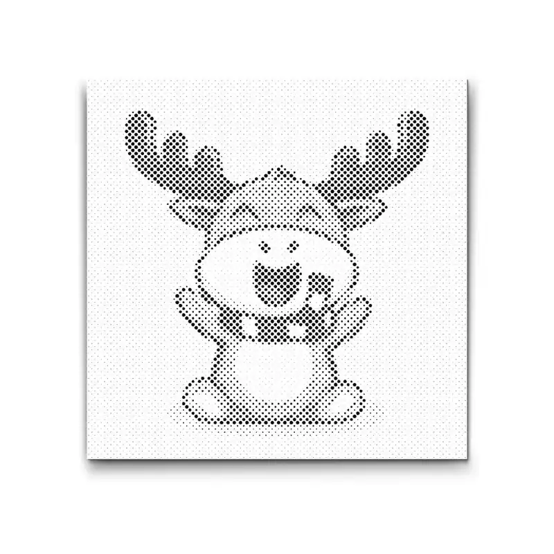 Hochwertig Punktmalerei – Fröhliches Rentier