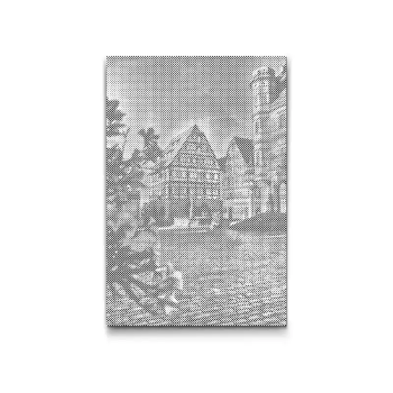 Hochwertig Punktmalerei – Frühling in Rothenburg – Deutschland