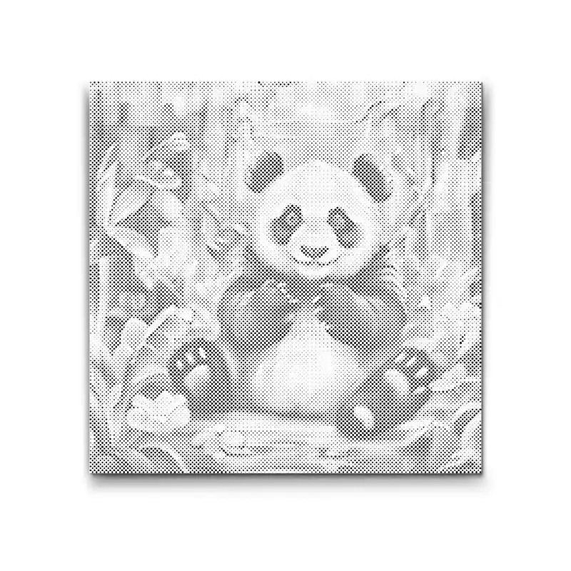 Punktmalerei – Fröhlicher Panda Meistverkauft