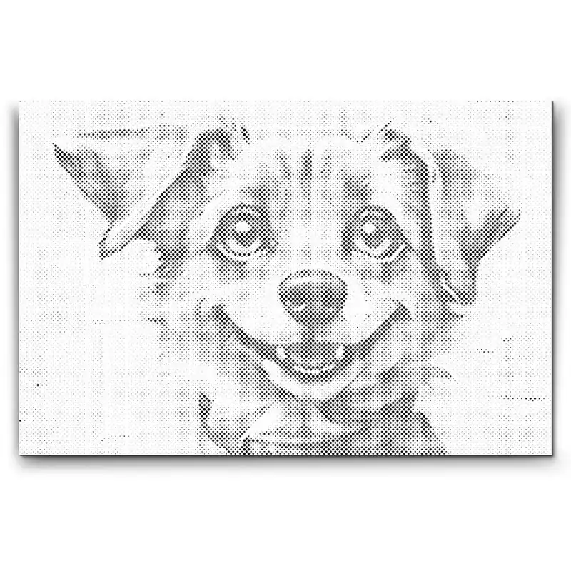 Punktmalerei – Fröhliches Hündchen Im Trend