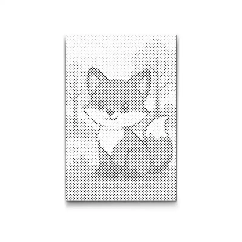 Super-Preis Punktmalerei – Fuchs im Wald