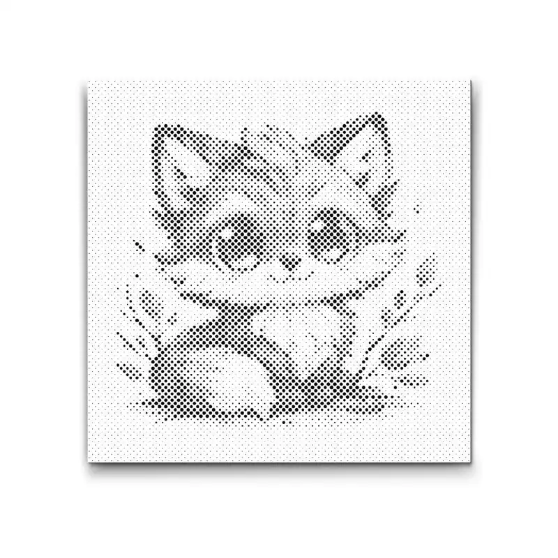 Punktmalerei – Fuchs mit großen Augen Kracherpreis