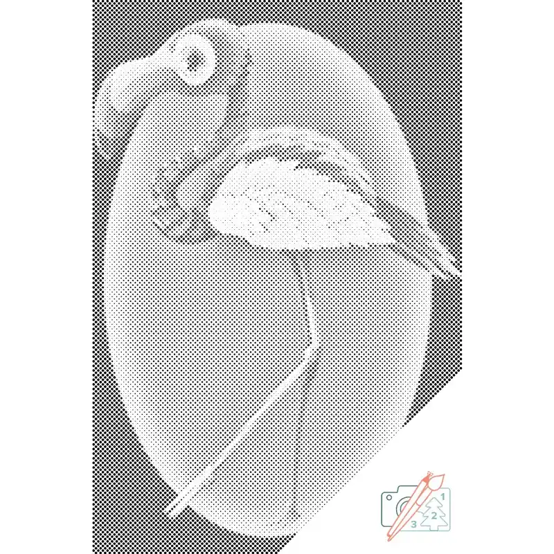 Punktmalerei – Gehender Flamingo Neu Im Sortiment