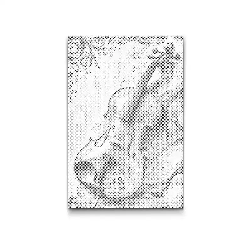 Punktmalerei – Geige in Farben Sonderaktion