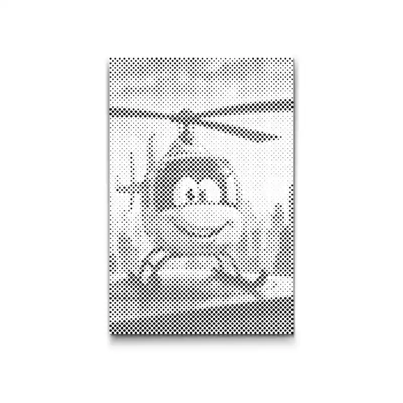 Punktmalerei – Gelber Hubschrauber für Kinder Neuheit