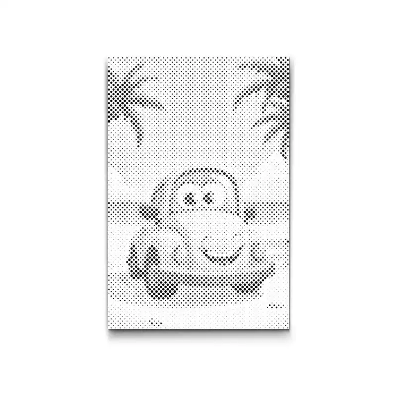 Preisknaller Punktmalerei – Gelbes Auto am Strand