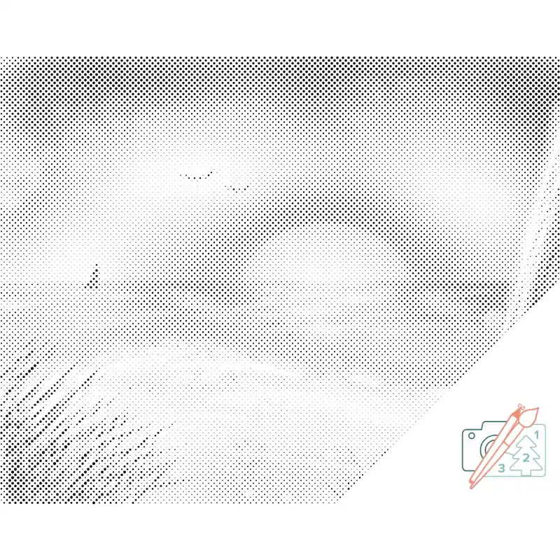 Punktmalerei – Gemalter Strand Kostenfreie Lieferung